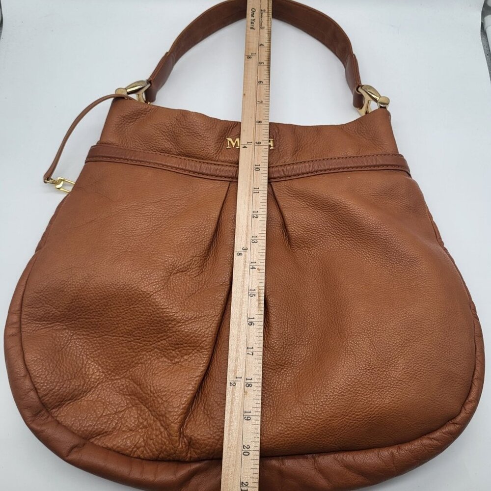 Mario Hernandez Columbian Brown Leather Hobo Shoulder Bag Purse HTF *READ Flaws - Picture 10 of 12